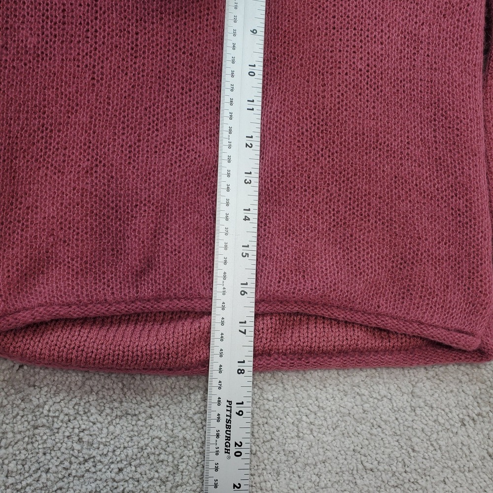 SO Goods for Life Bardot Sweater Womens Medium Dusty Mauve Acrylic Ribbed Cuffs - Picture 7 of 10
